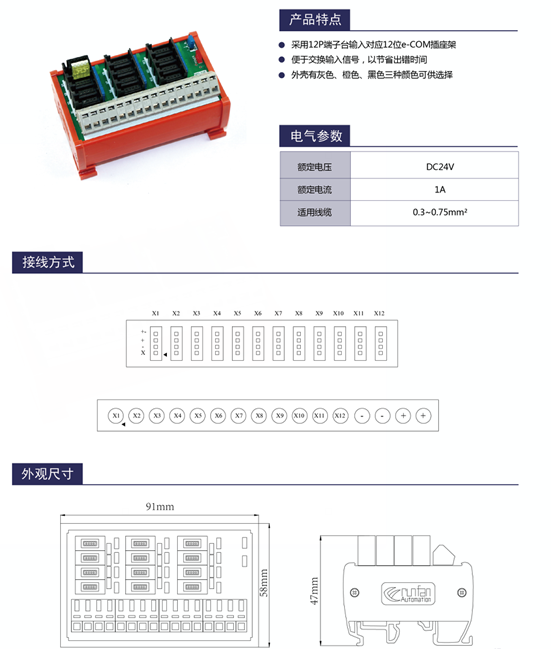 转接模块 12X-LD-3